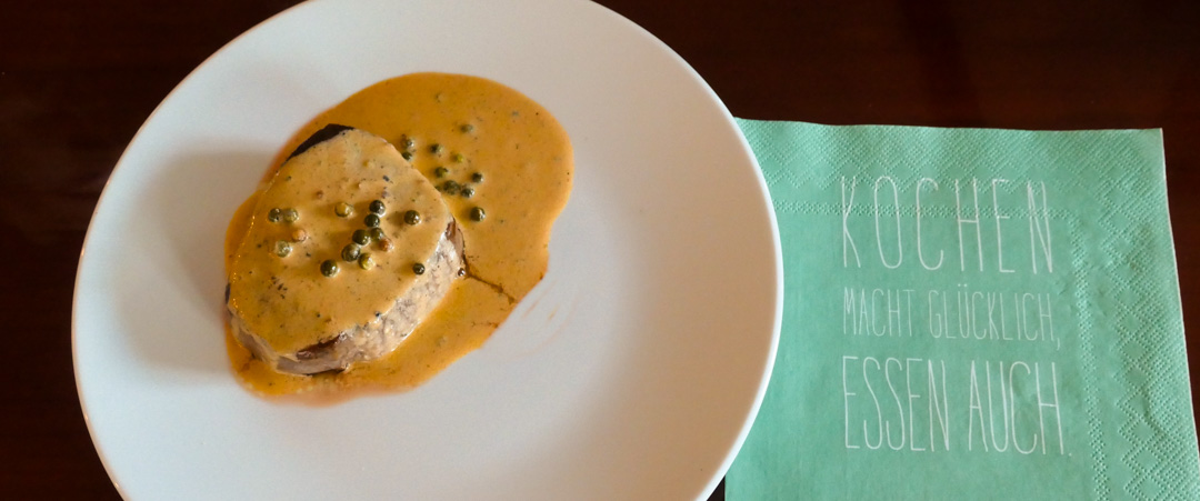 hoehlengereift-rindsfilet-pfeffersauce-grüne Pfeffersauce-rezept rindsfilet mit pfeffersauce